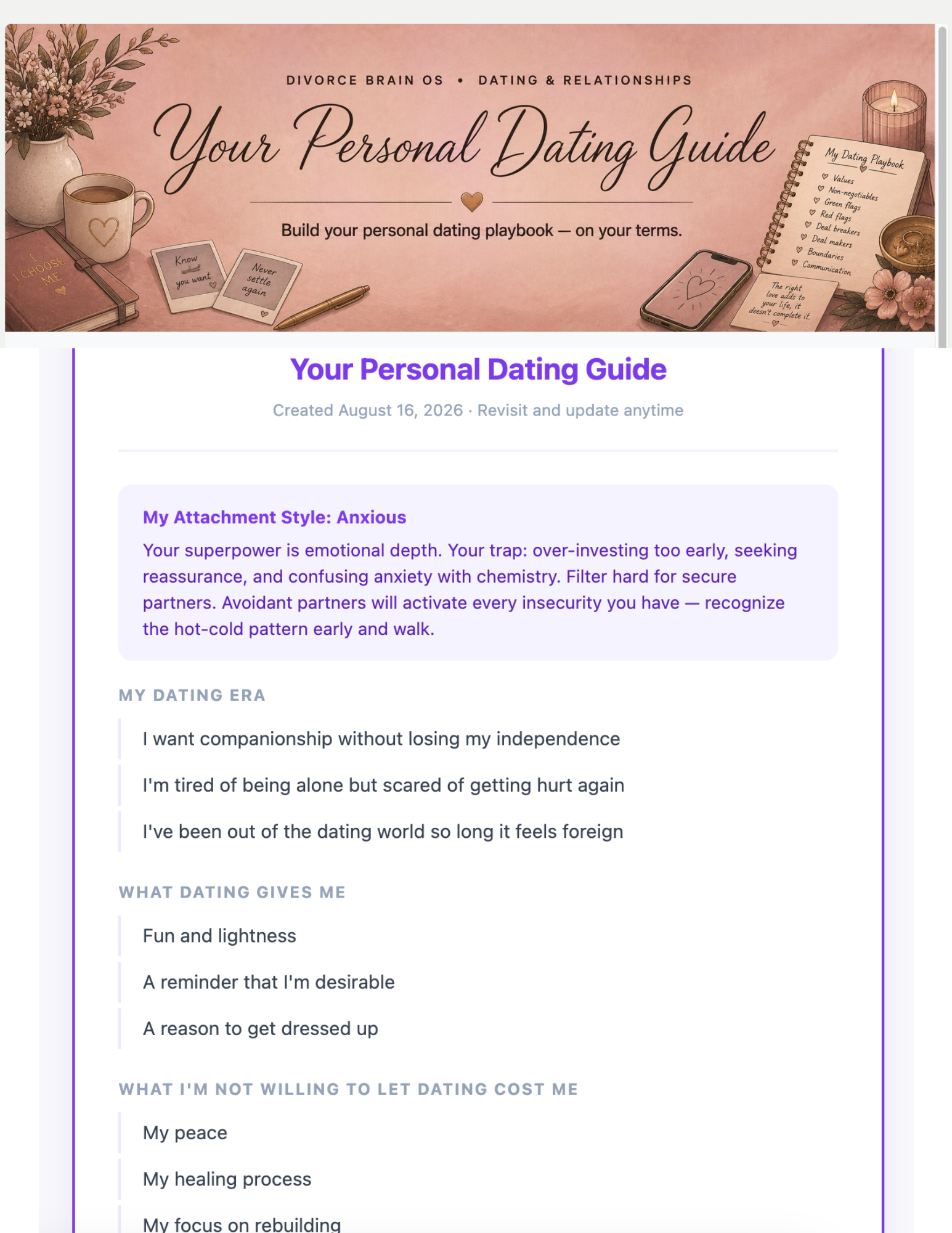 Your Personal Dating Guide