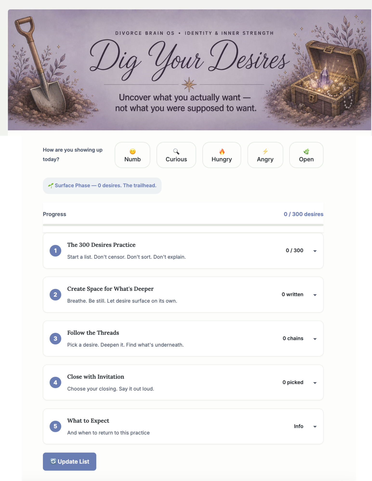 Dig Your Desires — uncover what you actually want